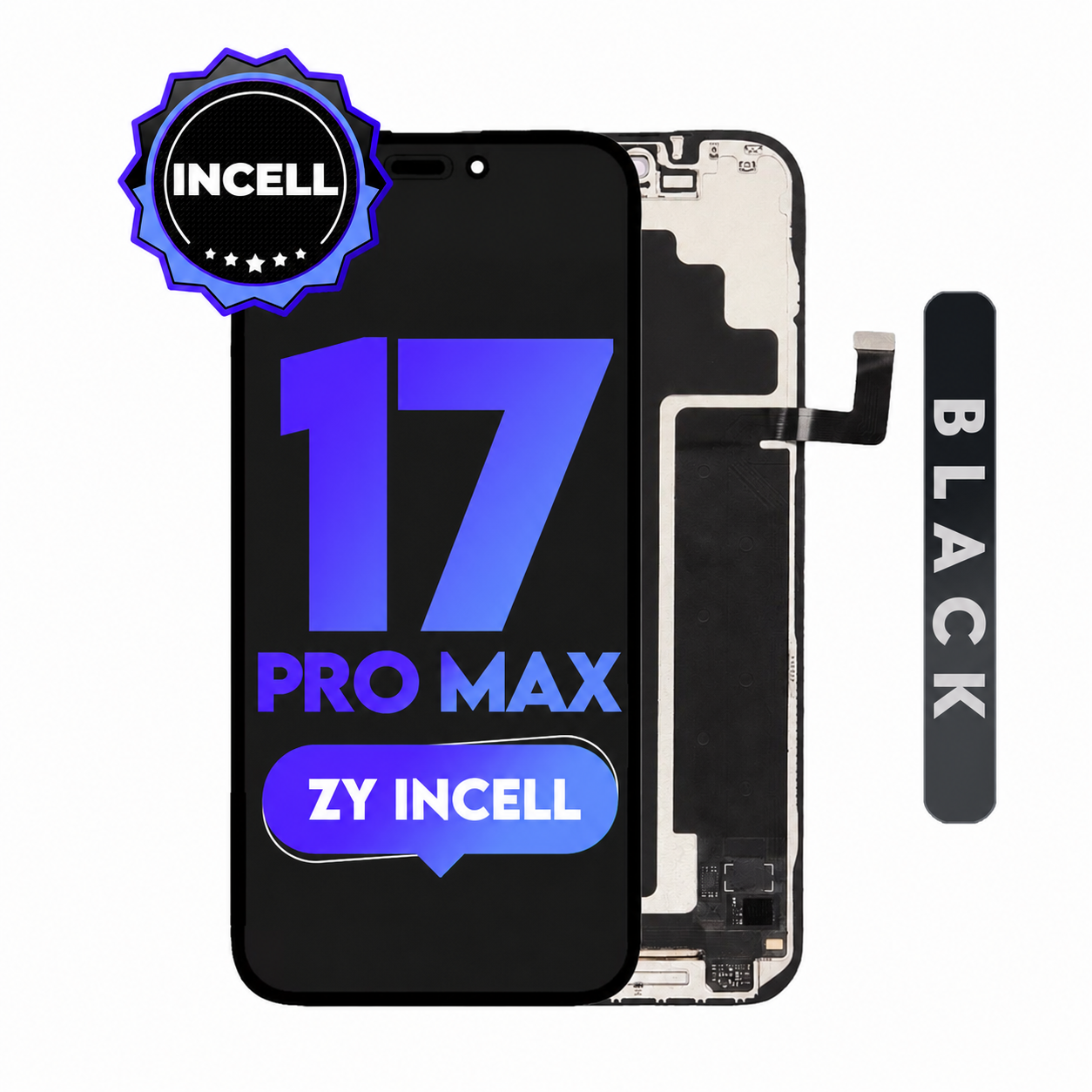 For iPhone 17 Pro Max | ZY Incell LCD (Full Coverage/ Breakage covered)