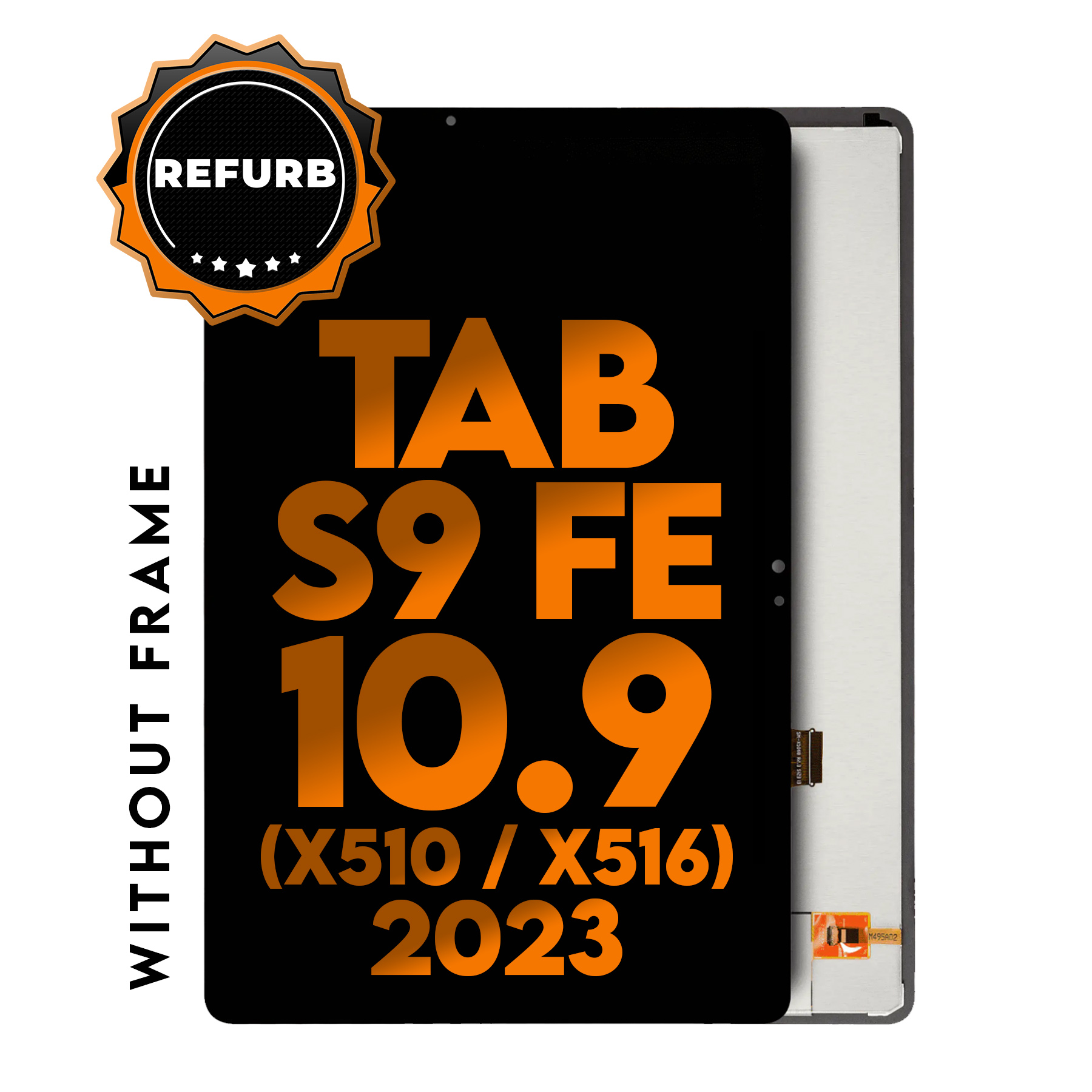 Samsung Tab S9 FE 10.9" (2023) (X510 / X516B / X518U) | (Refurbished) (Black) LCD Assembly
