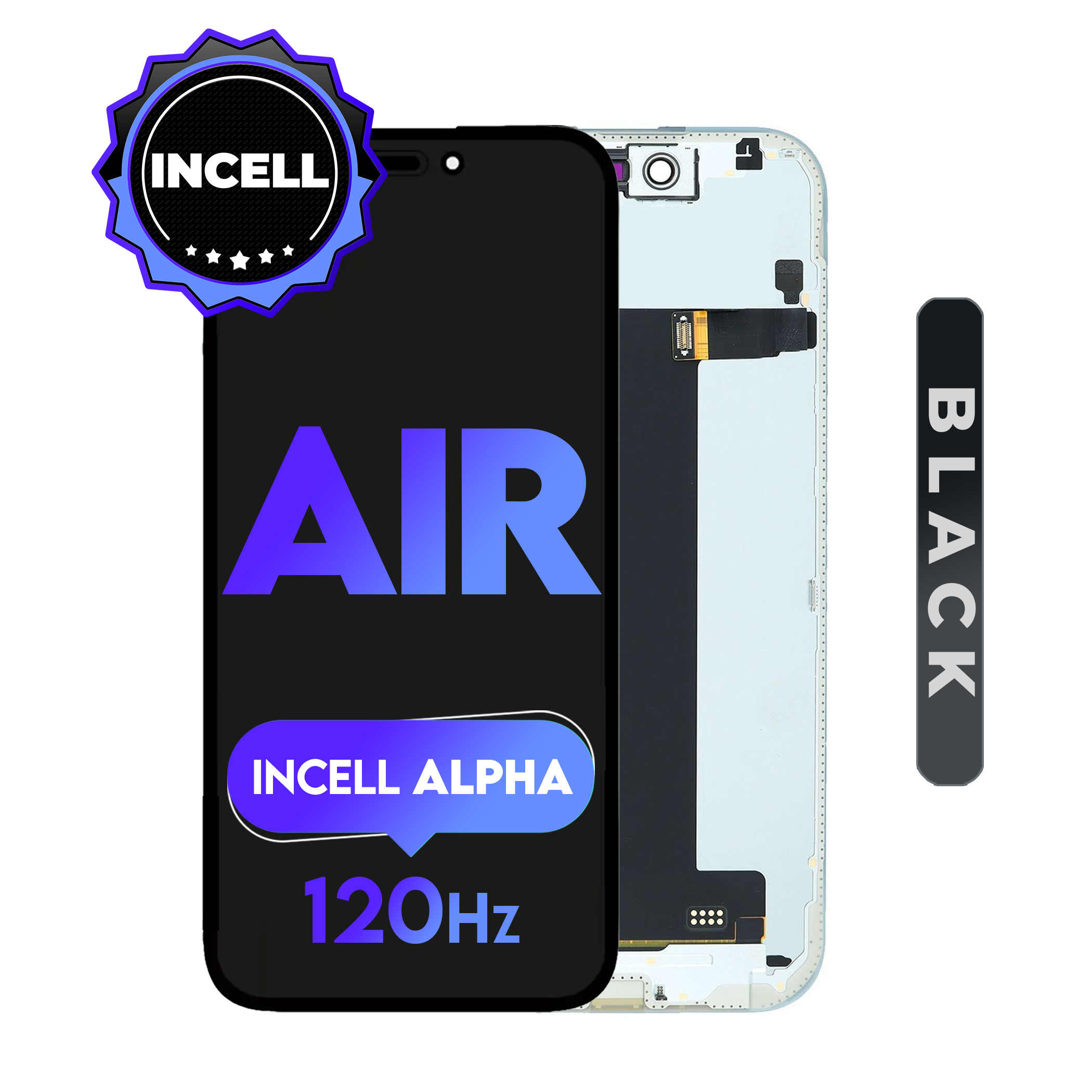 iPhone Air | Alpha Incell HD LCD (120Hz) (Full Coverage/ Breakage covered)